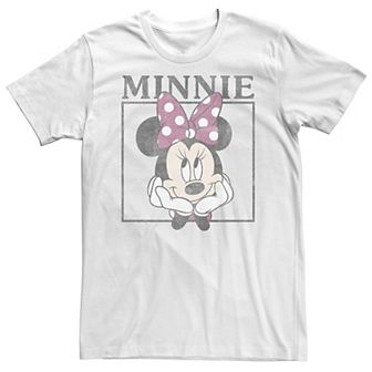Big & Tall Disney Minnie Mouse Distressed Framed Portrait Tee