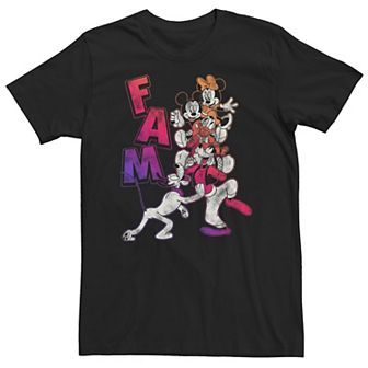 Big & Tall Disney Mickey Mouse Fam Gradient Portrait Tee