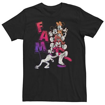 Big & Tall Disney Mickey Mouse Fam Gradient Portrait Tee