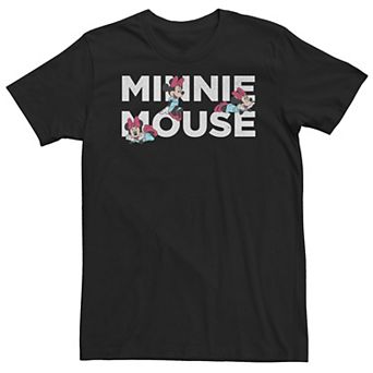 Big & Tall Disney Mickey And Friends Minnie Mouse Text Portraits Tee