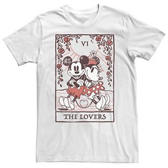 Big & Tall Disney Mickey And Friends Mickey & Minnie Mouse Tarot Card Tee