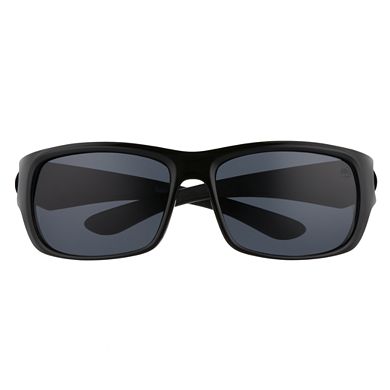 Men's Timberland 64 mm Polarized Sport Wrap Frame Sunglasses