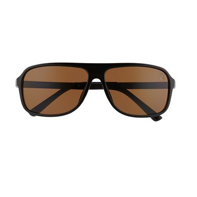 Men's Timberland 63mm Polarized Advanced Aviator Sunglasses