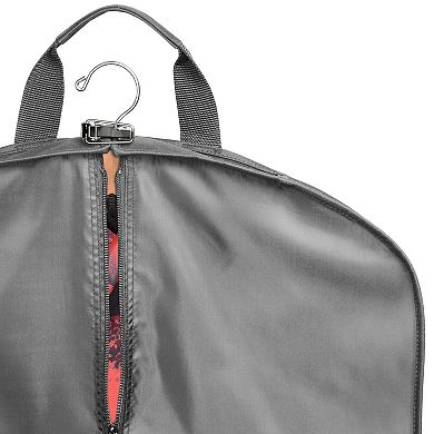 WallyBags® 60” Premium Tri-Fold Travel Garment Bag with Exterior Pocket