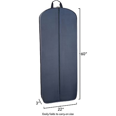 WallyBags® 60” Premium Tri-Fold Travel Garment Bag with Exterior Pocket