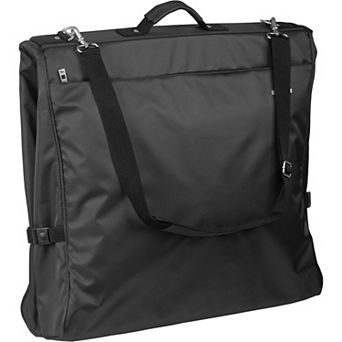 WallyBags® 45" Premium Framed Garment Bag with Shoulder Strap and Multiple Pockets