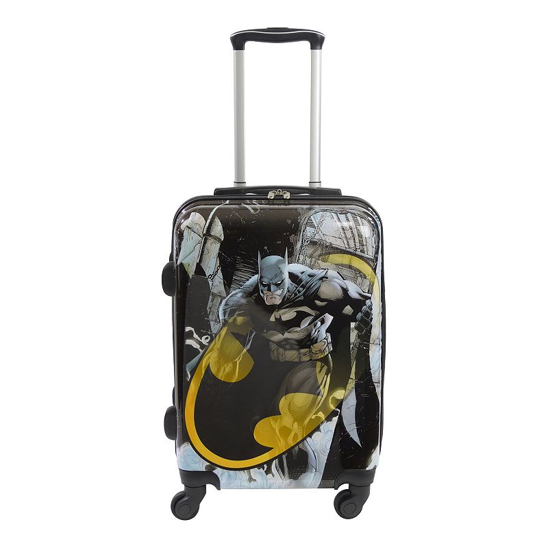 Concept One DC Comics Batman 21-Inch Carry-On Hardside Spinner Luggage, Mul