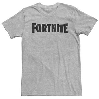 Big & Tall Fortnite Greyscale Classic Logo Tee