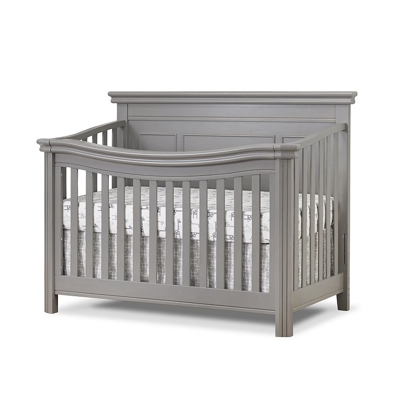 Sorelle Finley Lux Adjustable Flat Top Crib, Grey