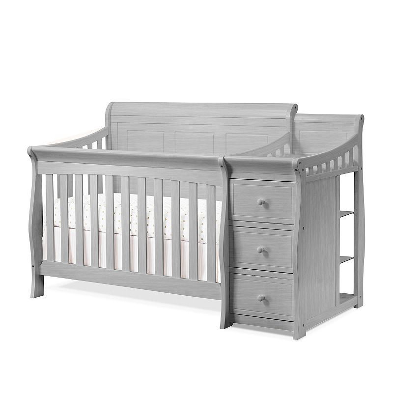 Princeton Elite Panel Crib & Changer, Grey