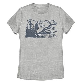 Juniors' Trendy Endless Summer Hiking Forest Landscape Graphic Tee