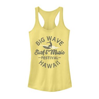 Juniors' Trendy Big Wave Surf & Music Festival Hawaii Graphic Tank Top