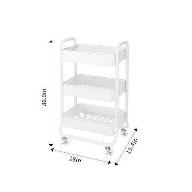 The Big One 3-Shelf Rolling Cart