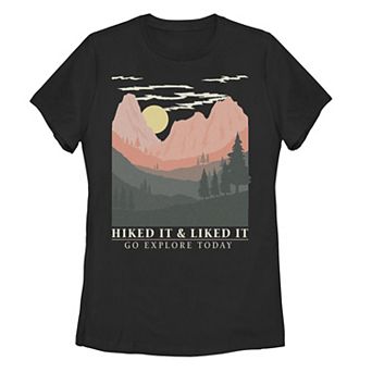 Juniors' Fifth Sun "Hiked It & Liked It" Landscape Portrait Tee