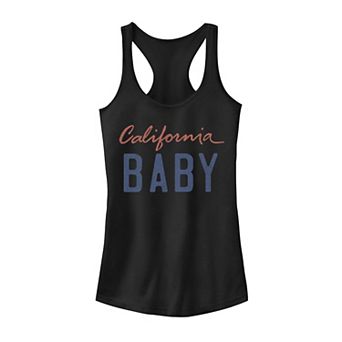 Juniors' Trendy "California Baby" License Plate Tank Top