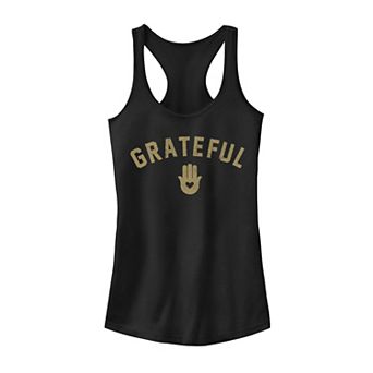 Juniors' Trendy "Grateful" Healing Heart Hand Tank Top