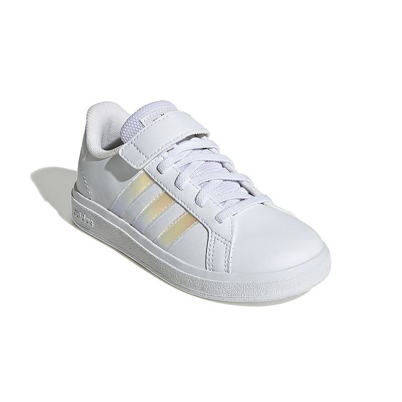 adidas Grand Court Lifestyle Kids Shoes, Boys, Size: 5, White