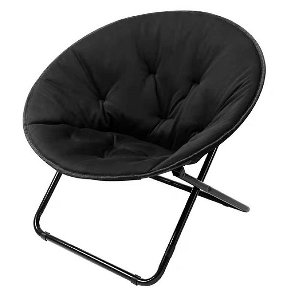 The Big One® Folding Dish Chair Black BrickSeek