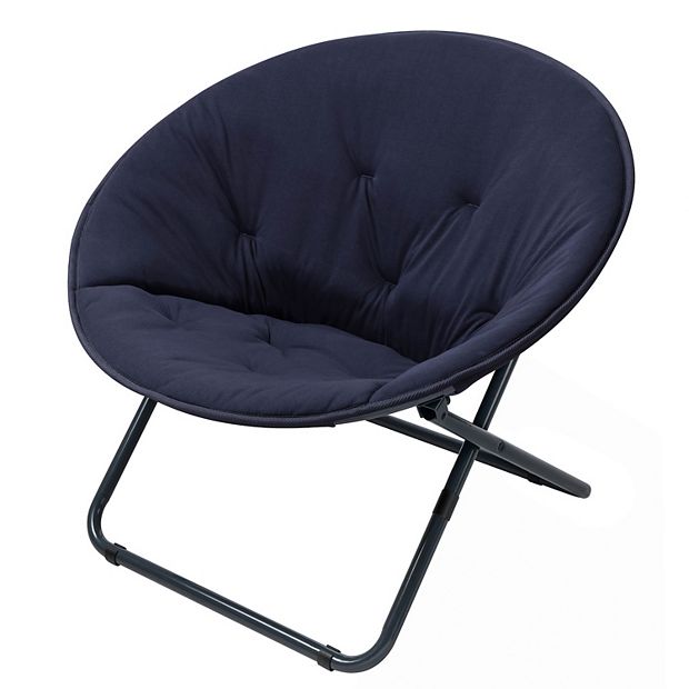 Microsuede saucer chair hot sale