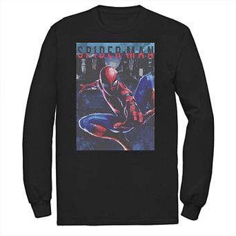Big & Tall Marvel Spider-Man Swinging City Poster Tee