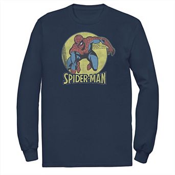 Big & Tall Marvel Spider-Man Classic Comic Themed Circle Portrait Tee