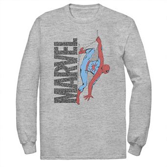 Big & Tall Marvel Spider-Man Distressed Web Logo Tee