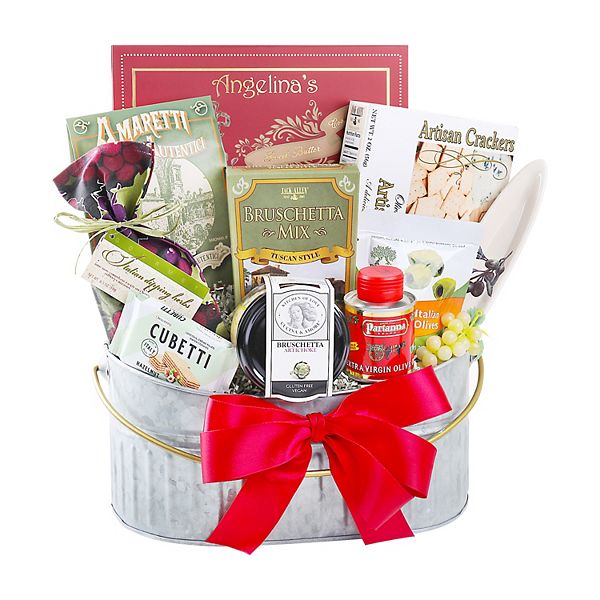 The Italian Job Wine Gift Basket by Pompei Baskets