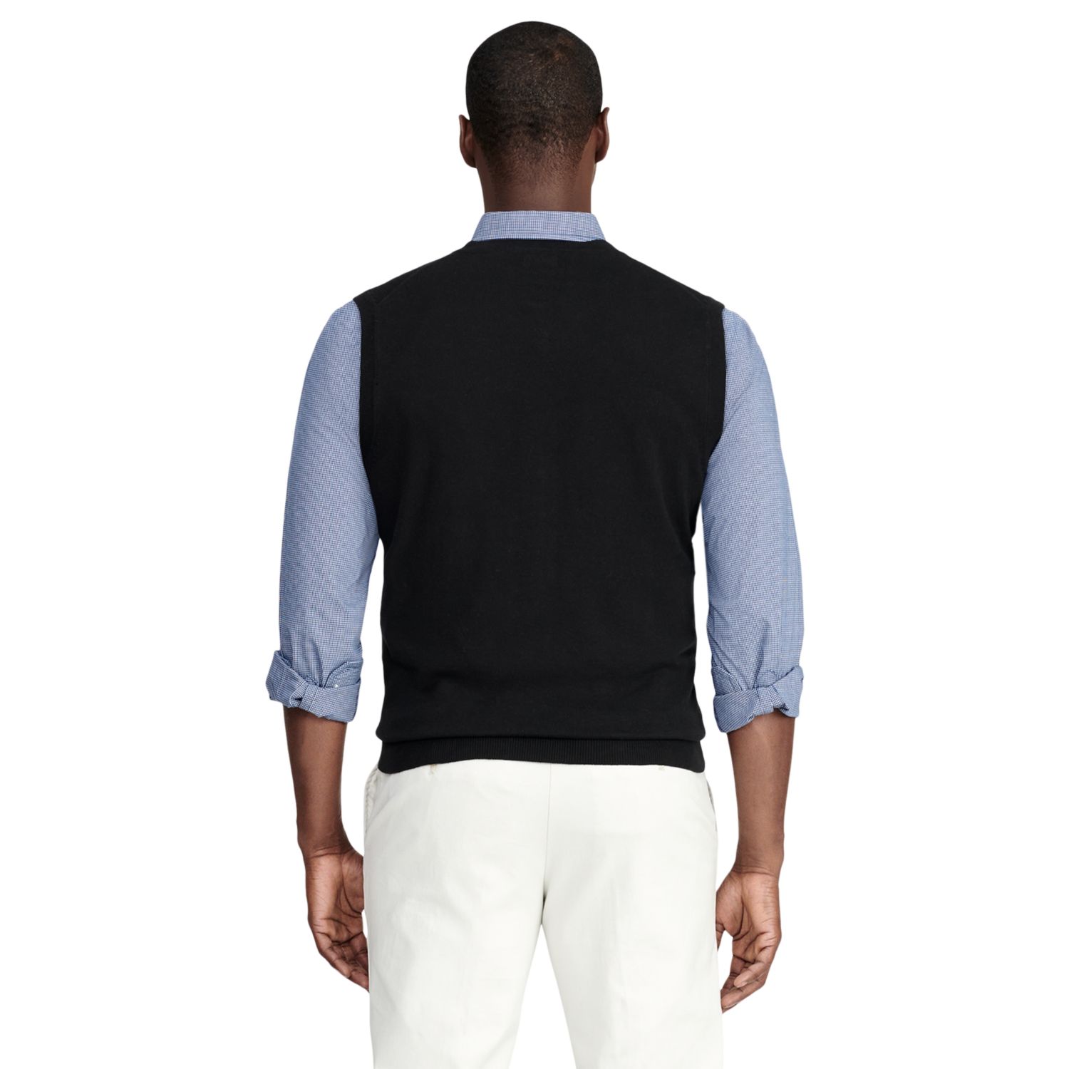 Izod Mens Men's Fine Gauge V-neck Sweater Vest Shirts Izod V-neck