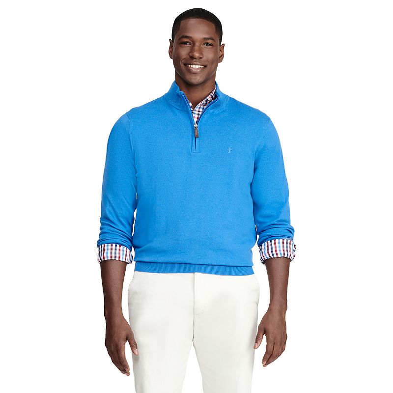 Mens IZOD Quarter Zip Sweater, Size: Small, Blue