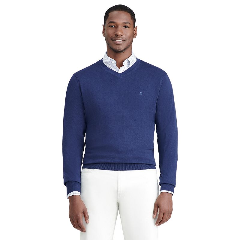 Mens IZOD V-Neck Sweater, Size: Small, Blue