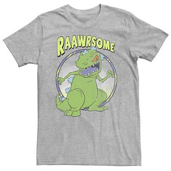 Big & Tall Nickelodeon Rugrats Reptar "Raawrsome" Circle Portrait Tee