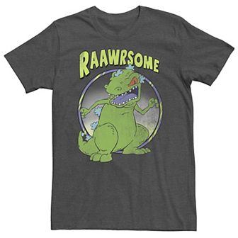 Big & Tall Nickelodeon Rugrats Reptar "Raawrsome" Circle Portrait Tee