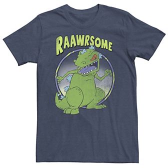 Big & Tall Nickelodeon Rugrats Reptar "Raawrsome" Circle Portrait Tee
