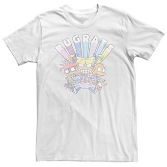 Big & Tall Nickelodeon Rugrats Group Shot Faded Logo Tee