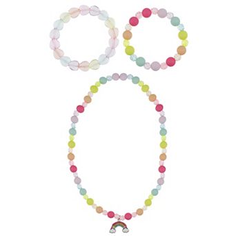 Girls Capelli Rainbow Necklace & Bracelets Set