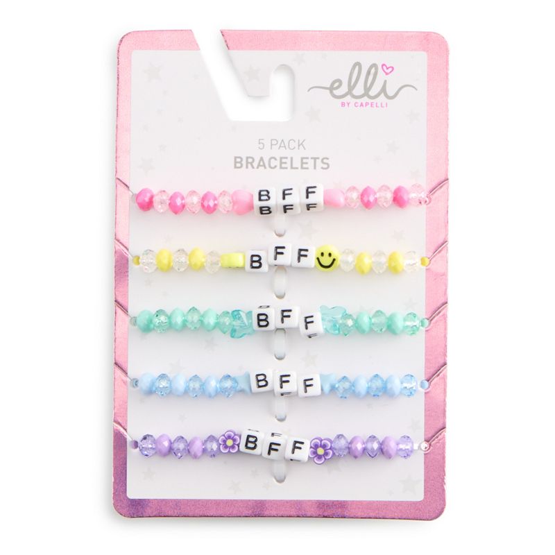 39277610 Girls Capelli 5-Pack BFF Beaded Bracelets, Girls,  sku 39277610