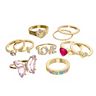Girls Capelli 10-Pack Hearts, Love & Butterfly Rings