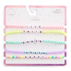 Girls Capelli 5Pack Inspirational Choker Necklaces
