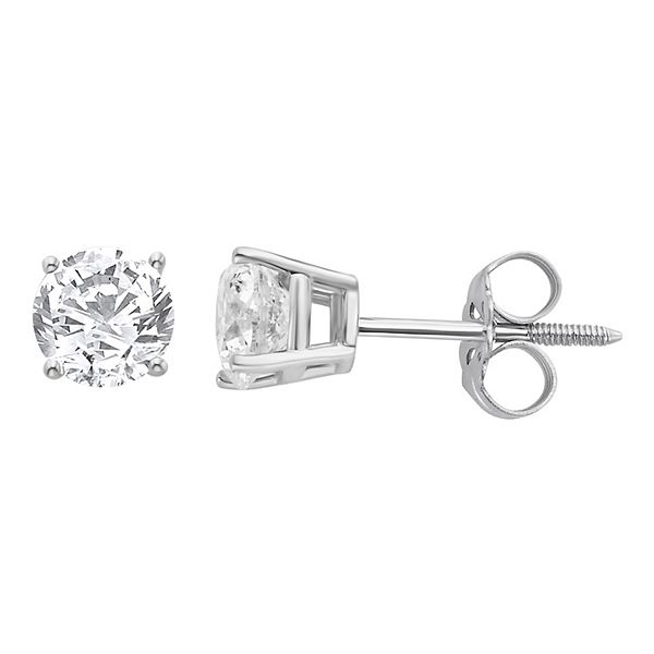 Yours and Mined 14k White Gold 3/4 Carat T.W. Round Cut GSI Certified ...