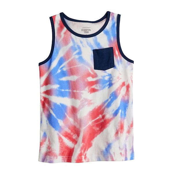 Boys 4-12 Jumping Beans® Americana Tie Dye Pocket Tank Top