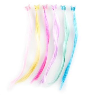 Girls Capelli 6-Pack Butterfly Hair Extension Clips