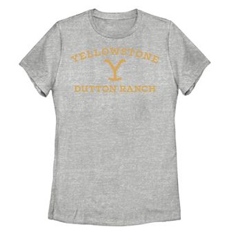 Juniors' Yellowstone Dutton Ranch Logo Graphic Tee