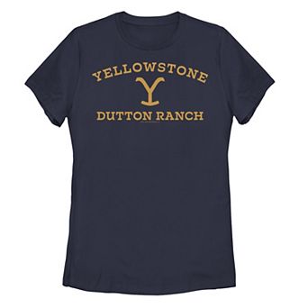 Juniors' Yellowstone Dutton Ranch Logo Graphic Tee