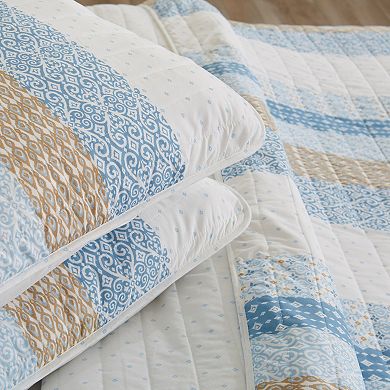 Madelinen® Dorothea Sunset Patchwork Quilt Set with Shams