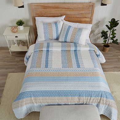 Madelinen® Dorothea Sunset Patchwork Quilt Set with Shams