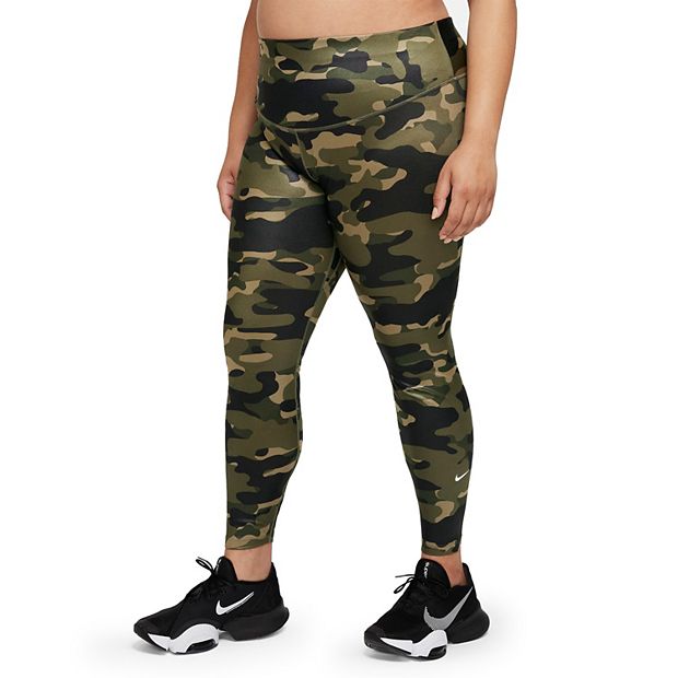 Plus Size Nike Dri-FIT Midrise Camo Leggings