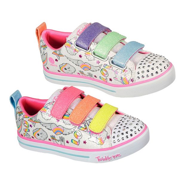 Pink Girls Twi-lites 2.0 Light Up Sneaker, Skechers