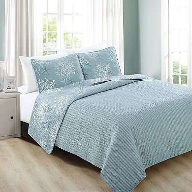 Madelinen® Fenwick Coastal Quilt Set with Shams