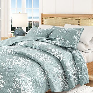 Madelinen® Fenwick Coastal Quilt Set with Shams