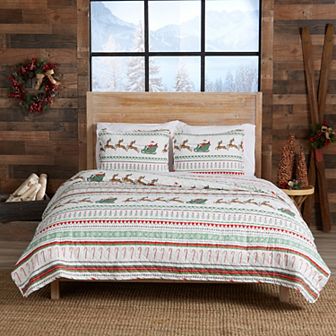Madelinen® Festive Holiday Quilt Set with Shams